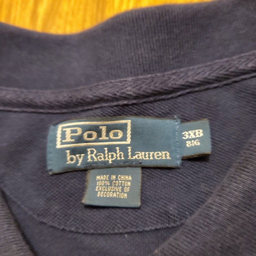 Vtg Polo Ralph Lauren Shirt Men 3XB Blue Big Pony Short Sleeve Preppy USA - Picture 4 of 7